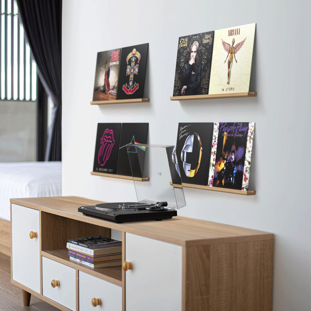 Well Made Visible Vinyl Wall Display Shelf