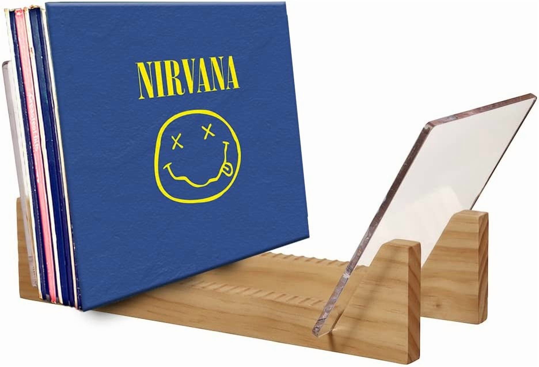 KAIU Wood and Acrylic Record Holder