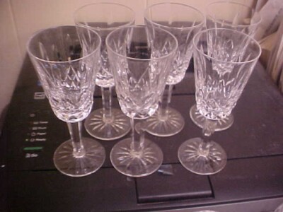 Waterford Crystal Lismore Wine Goblets (Set of 6)