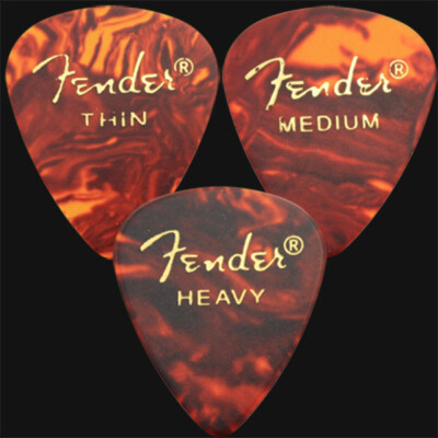 Fender Vintage Tortoiseshell 12-Pack Guitar Picks