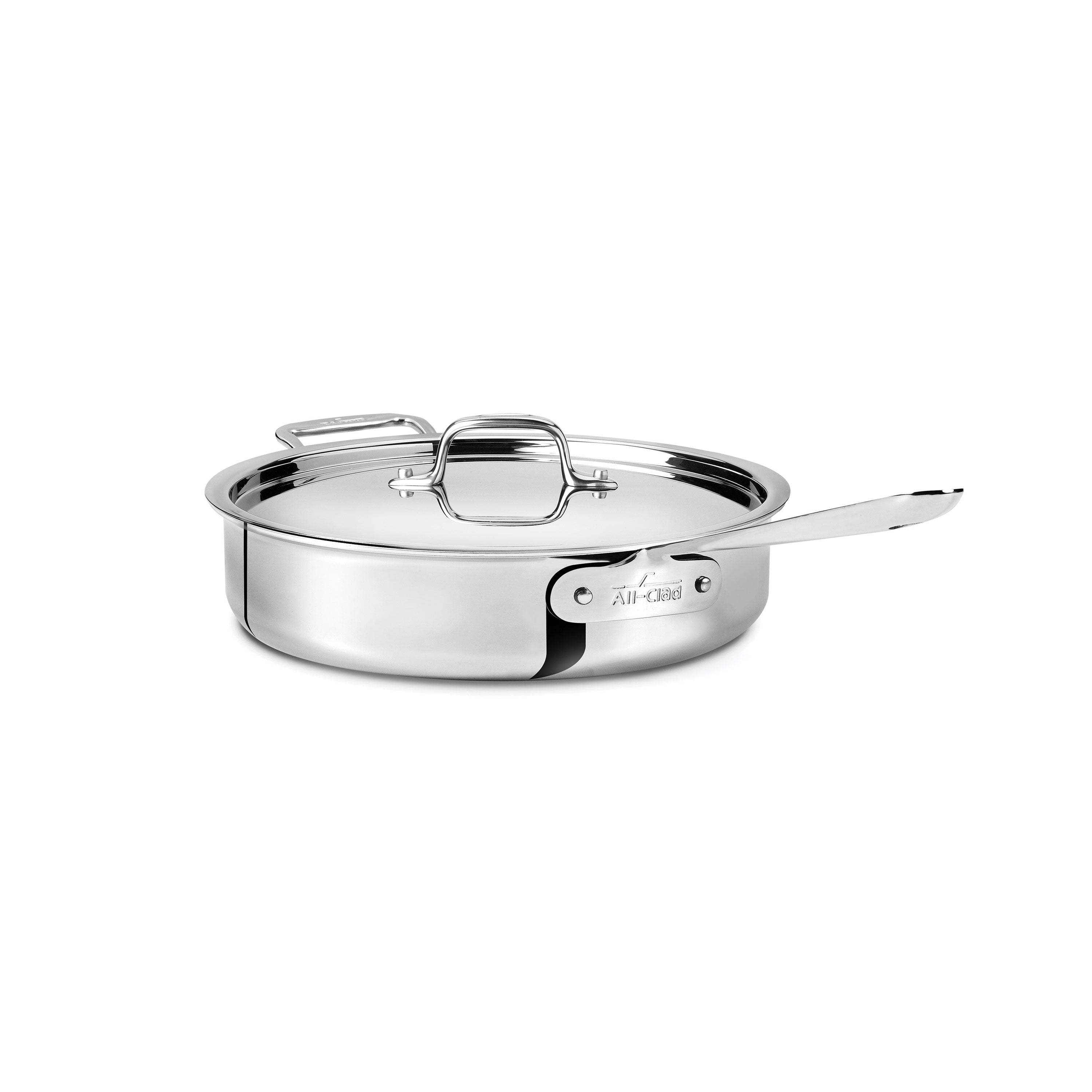 All-Clad Stainless Steel 3-Quart Sauté Pan with Lid
