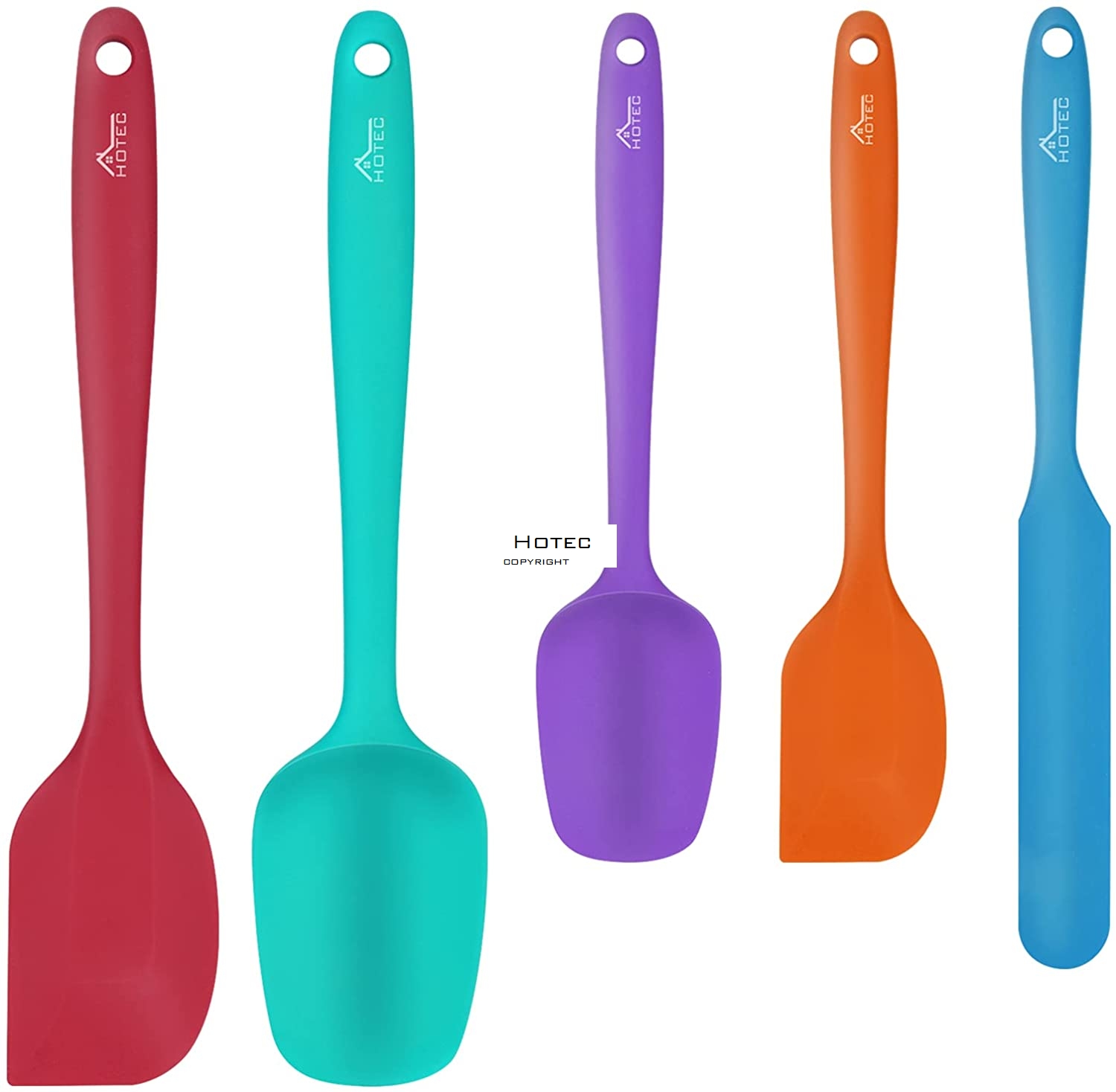 HOTEC Silicone Spatula Set of 5