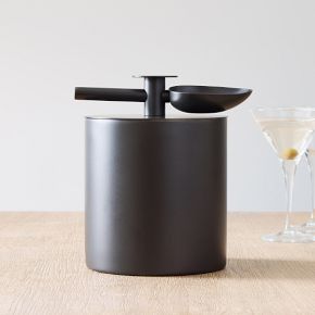 West Elm Brass-Outlined Ice Bucket