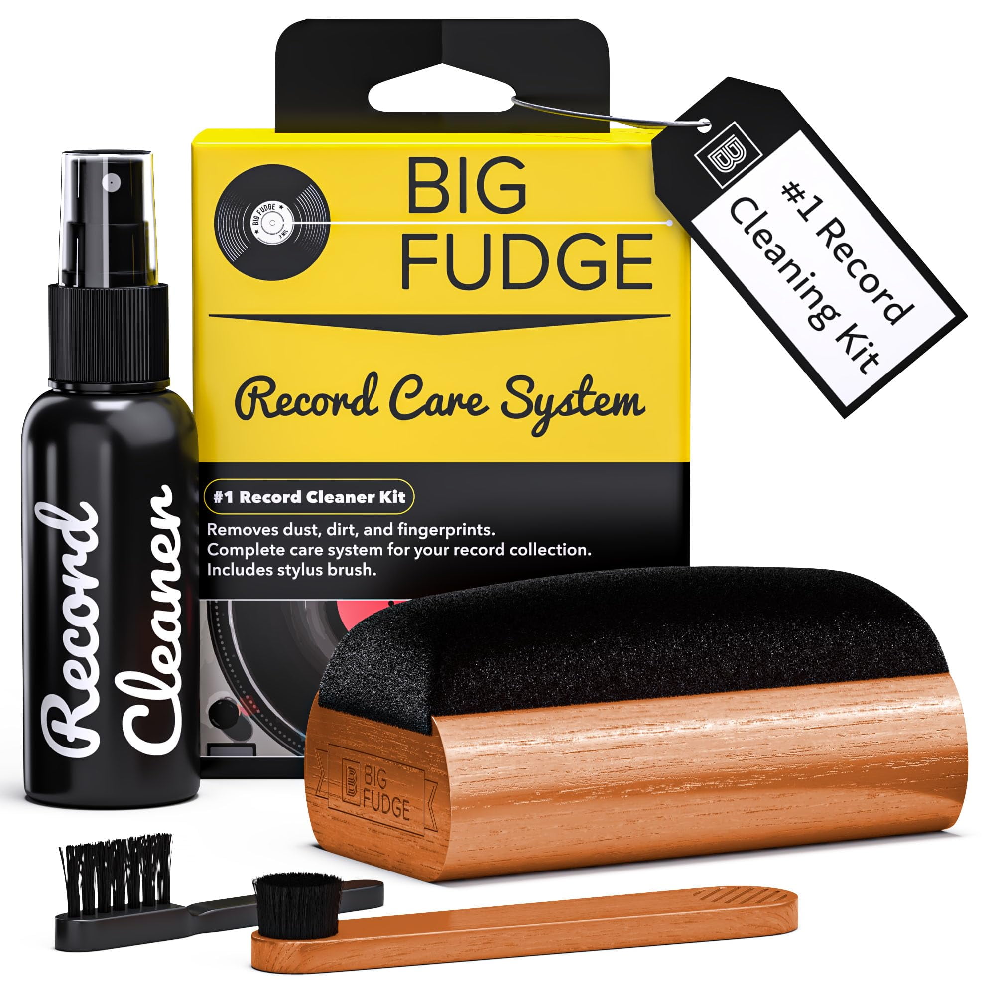 Big Fudge Vinyl Record Cleaning Kit 4-in-1