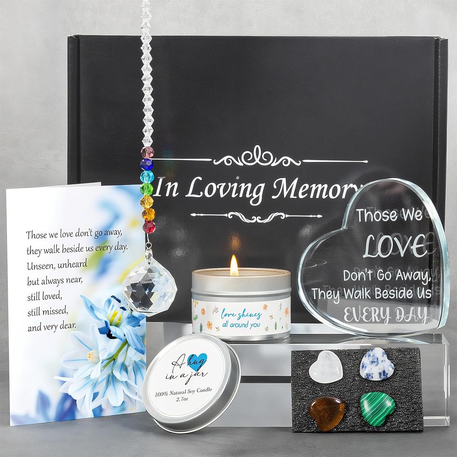 Crystal Heart Sympathy Gift Box