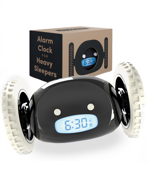 Clocky Alarm Clock on Wheels