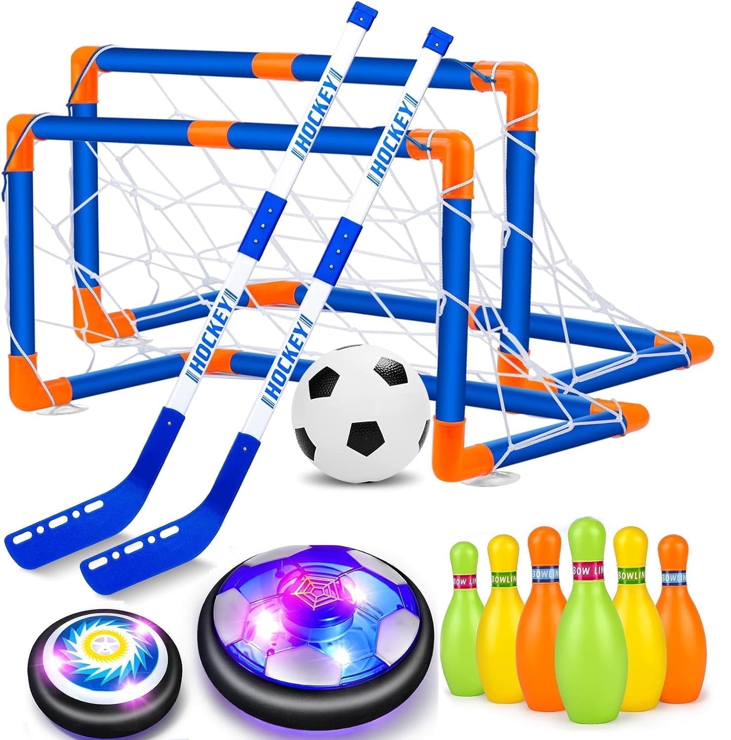 KKONES Kids Toys Hover Soccer Ball Set of 2