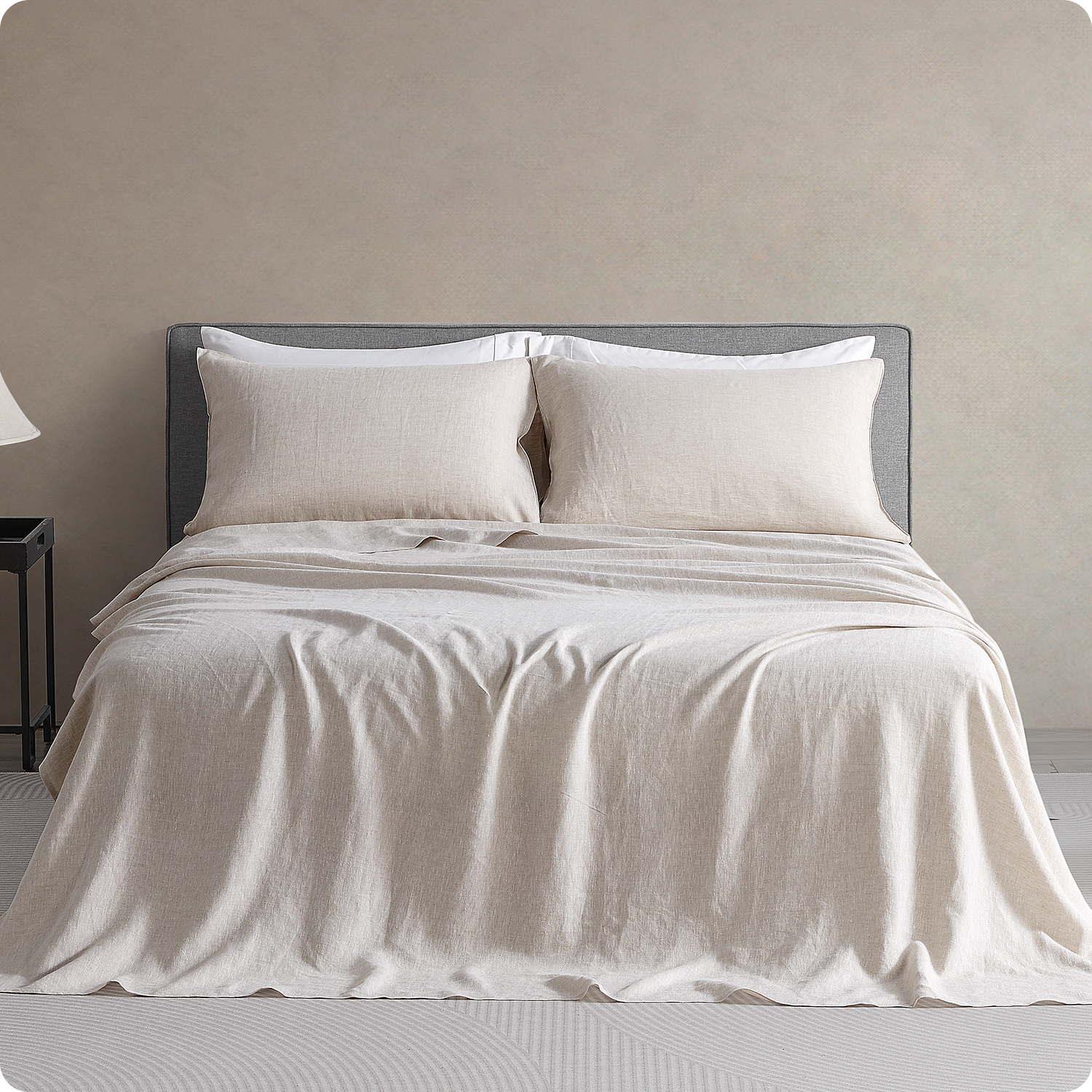 DAPU 100% French Linen Sheet Set