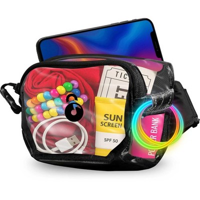 Stadium-Approved Clear Fanny Pack for Concerts