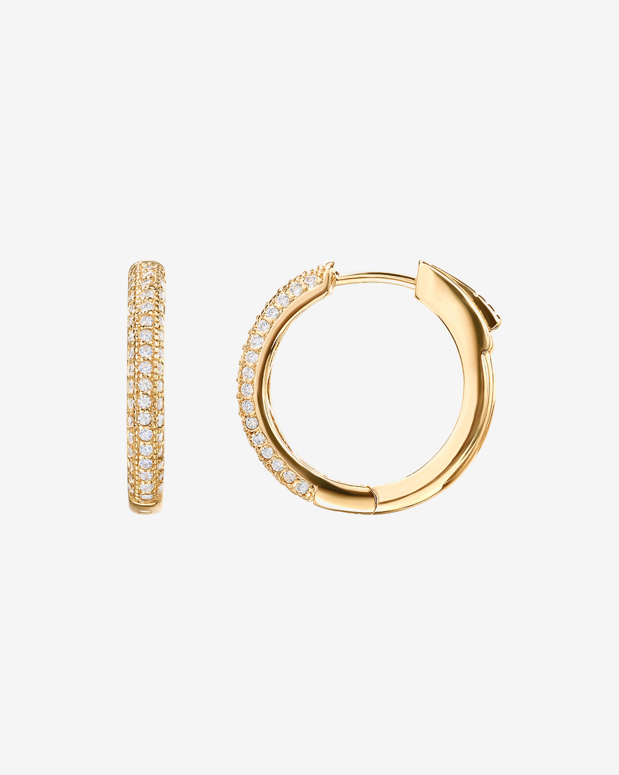 PAVOI 14K Gold Plated Hoop Earrings