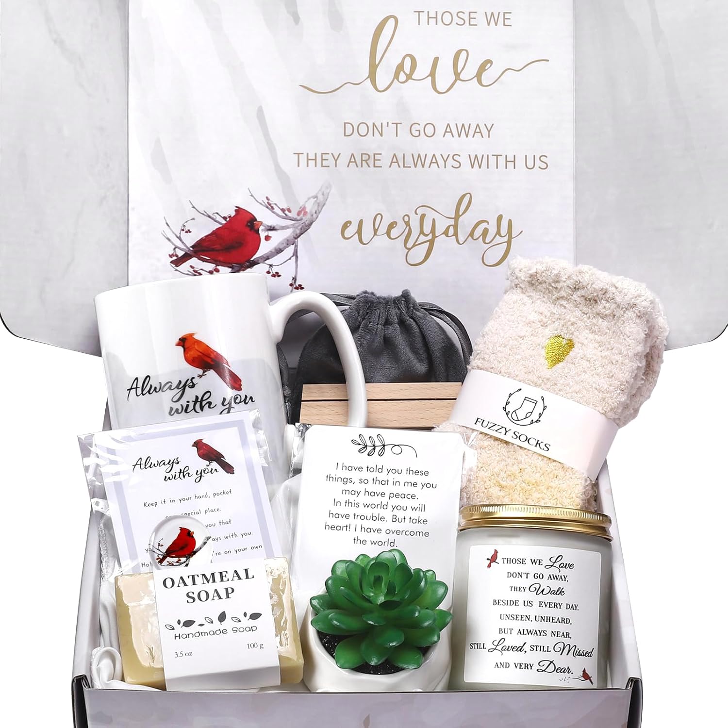 Cardinal Memorial Gift Basket