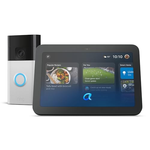 Amazon Echo Show 8 with Ring Battery Doorbell Bundle