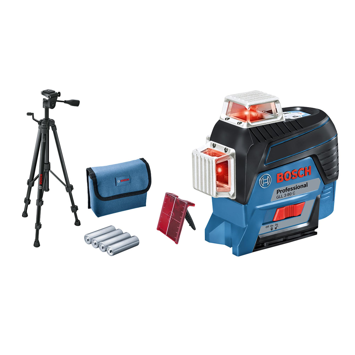Bosch GLL 3-80 C Self-Leveling Cross-Line Laser Level