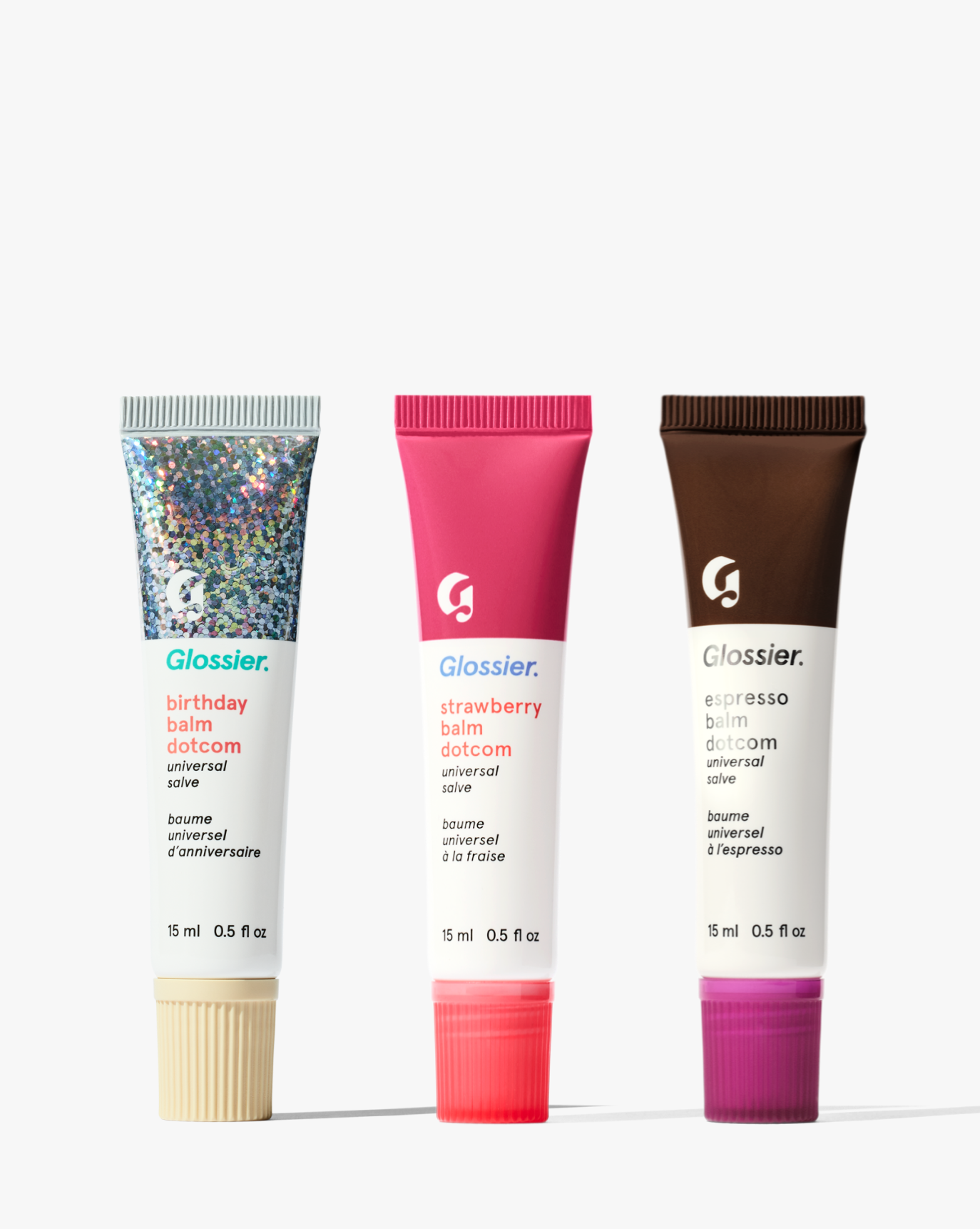 Glossier Balm Dotcom Lip Treatment Trio