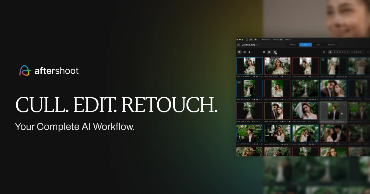 Aftershoot AI Photo Culling & Editing Software